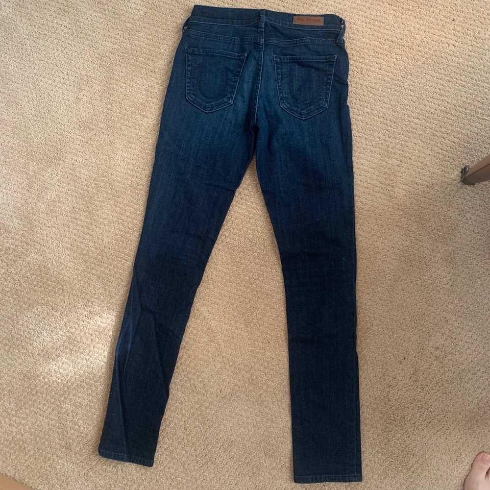True religion skinny jeans dark wash